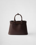 Prada Buckle Small Leather Handbag With Belt